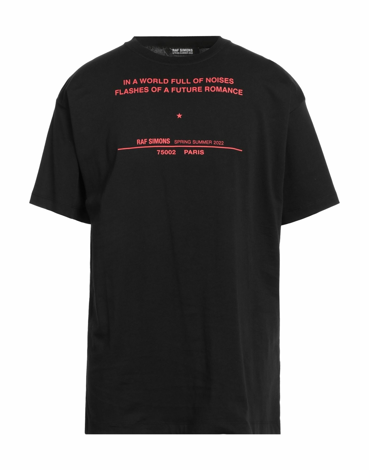 Raf Simons Mens T-shirt in Black