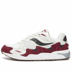 Saucony Men's Grid Shadow 2 Sneakers in Cream/Red