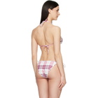Burberry Pink Check Bikini Top