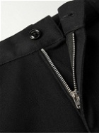 Randy's Garments - Straight-Leg Logo-Appliquéd Cotton-Twill Cargo Trousers - Black