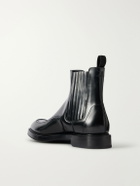 Dolce&Gabbana - Patent-Leather Chelsea Boots - Black
