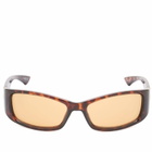 Le Specs Du Jour Sunglasses in Tort/Mustard Mono 