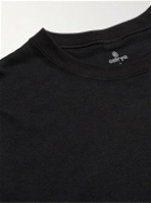 OSTRYA - Emblem Logo-Print Cotton-Blend Jersey T-Shirt - Black