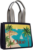 Chloé Navy 'Chloé Soleil' Tote