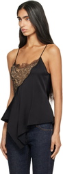 Stella McCartney Black Lace-Trimmed Camisole