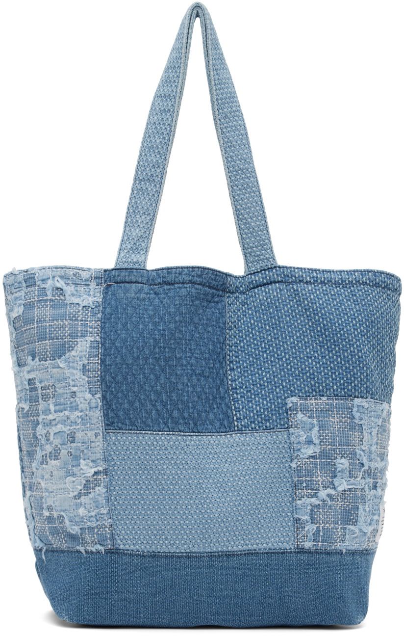 FDMTL Blue Patchwork Tote