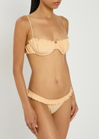 Faithfull The Brand Esterel Frill Bikini Briefs Off White