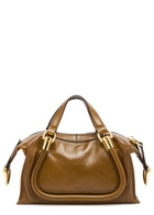 Chloe Paraty 24 Mini Glossed Leather Shoulder bag - Mid Brown - One Size