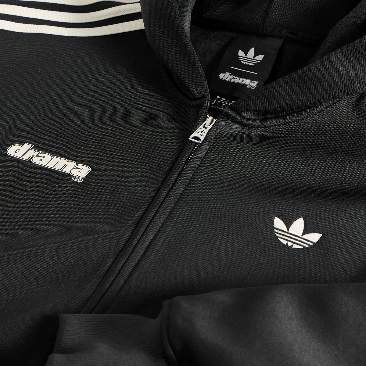 Adidas x Drama Call Hooded Track Top in Black