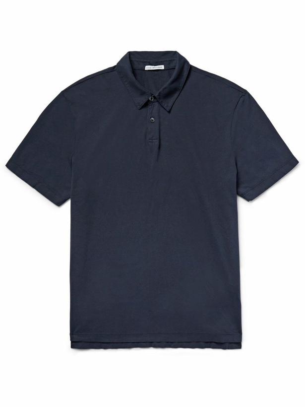 Photo: James Perse - Supima Cotton-Jersey Polo Shirt - Blue