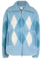 Varley Franca Diamond Sherpa Jacket Light Blue