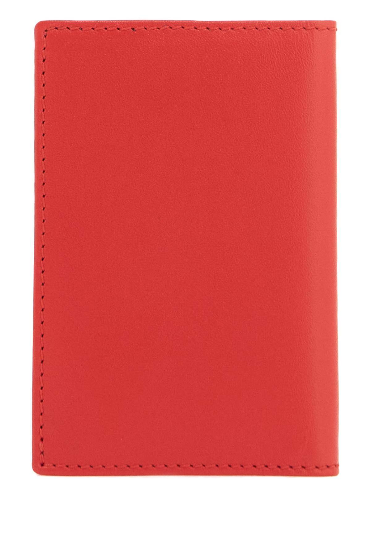 COMME DES GARCONS WALLET leather compact wallet Red