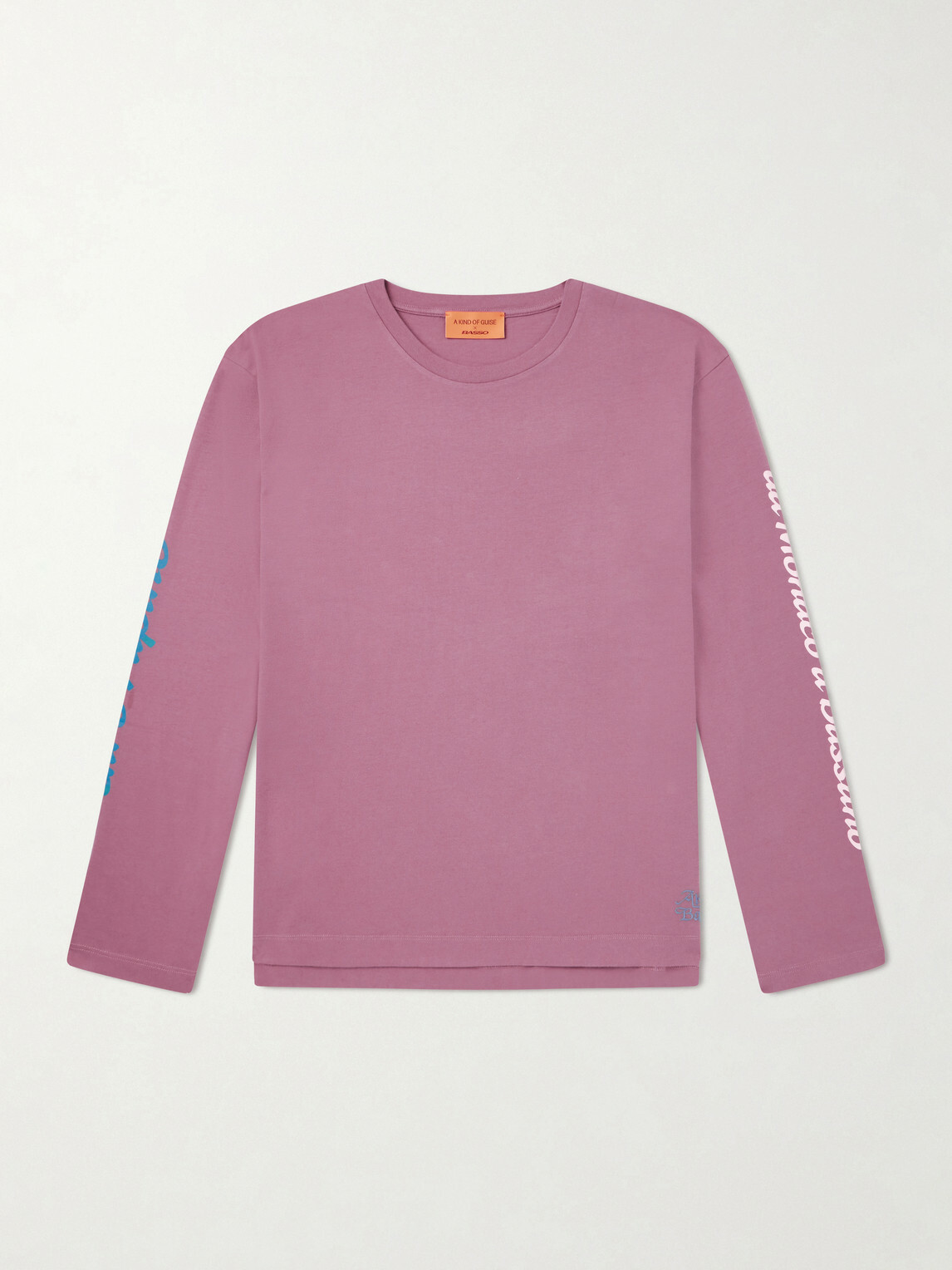 A Kind Of Guise - Basso Giro Alpino Logo-Print Cotton-Jersey T-Shirt - Pink