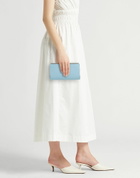 Valextra Womens Clutch Light in Blue