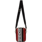 Givenchy Black Vertical Reverse Logo Crossbody Bag