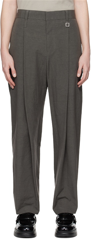 Photo: Wooyoungmi Gray Pleated Trousers