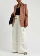 Zimmermann Illuminate Linen Blazer Brown