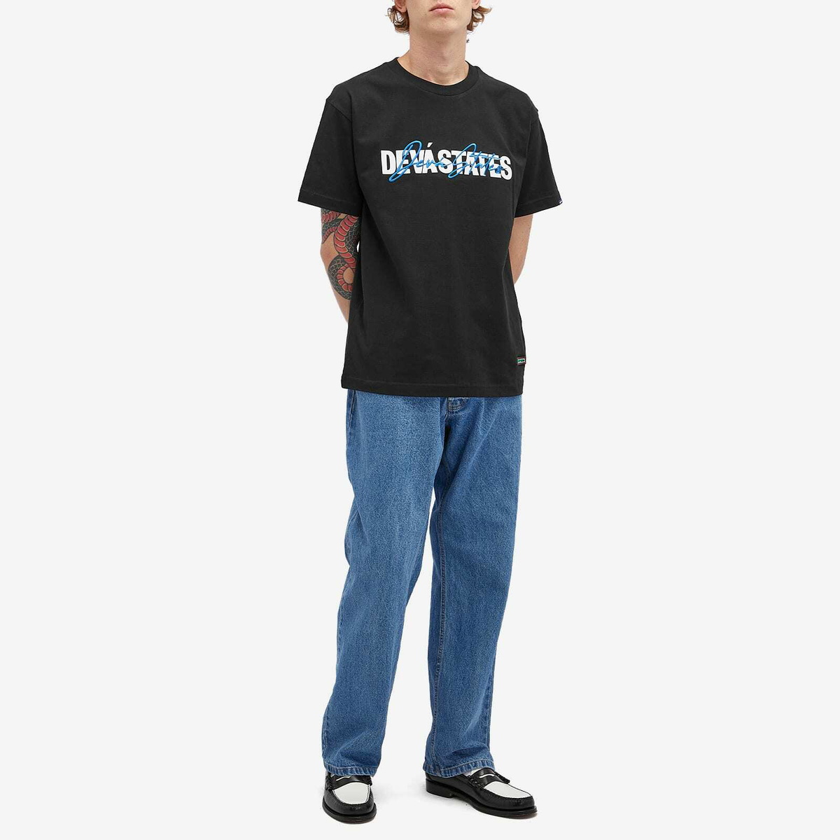 Deva States Men's Overlay Logo T-Shirt in Black