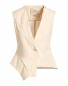 Alessia Santi Womens Tailored Vest Sand