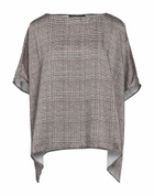 Manila Grace Womens Top in Brown