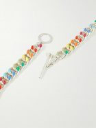 Fry Powers - Rainbow Silver and Enamel Chain Necklace