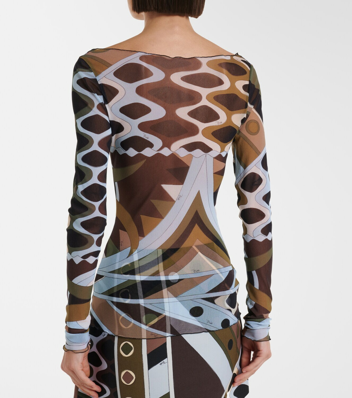 Pucci Vivara sheer tulle top