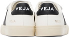 VEJA White & Black Recife Leather Sneakers