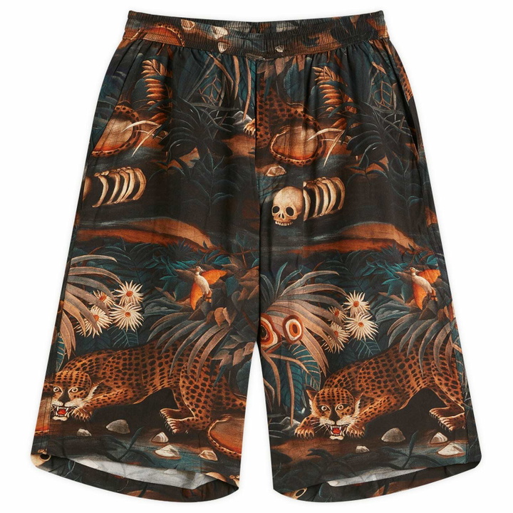 Photo: Endless Joy Men's Leopard Jungle Shorts in Multi