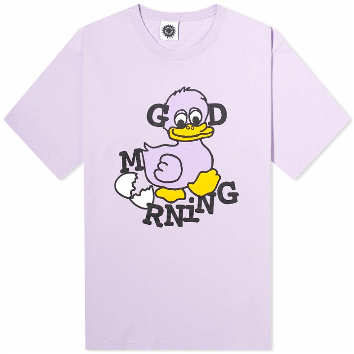 Photo: Good Morning Tapes Men's Duck T-Shirt in Lavender
