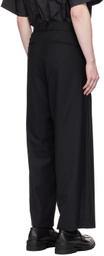 VEIN Black Tropical Trousers