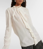 Isabel Marant Utah ruffled silk crêpe blouse