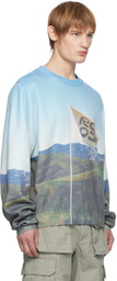 RCOS Multicolor Flag Print Knit Sweater