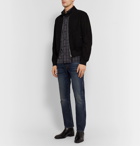 TOM FORD - Slim-Fit Checked Cotton-Flannel Shirt - Gray