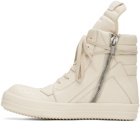 Rick Owens Off-White Geobasket Sneakers