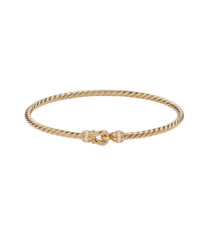 Photo: David Yurman Cablespira® Micro 18kt gold (750/1000) bracelet with diamonds