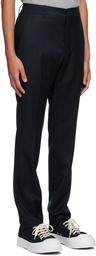 AMI Alexandre Mattiussi Black Cigarette Trousers