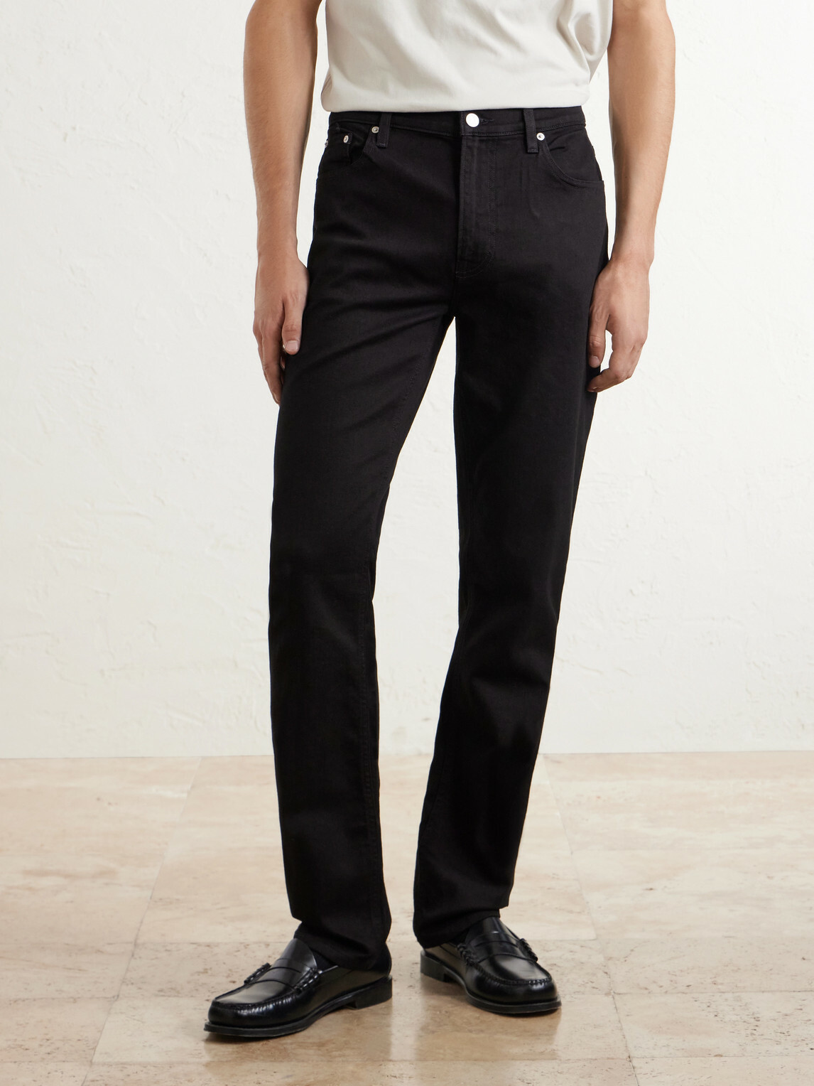 FRAME - Modern Straight-Leg Jeans - Black