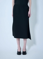 Issey Miyake Diagonal Textured Midi Skirt