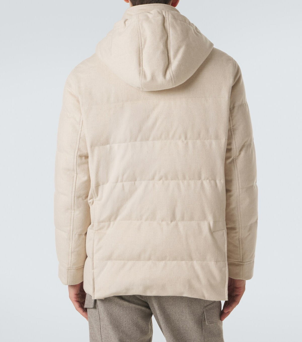 Brunello Cucinelli Wool flannel down parka