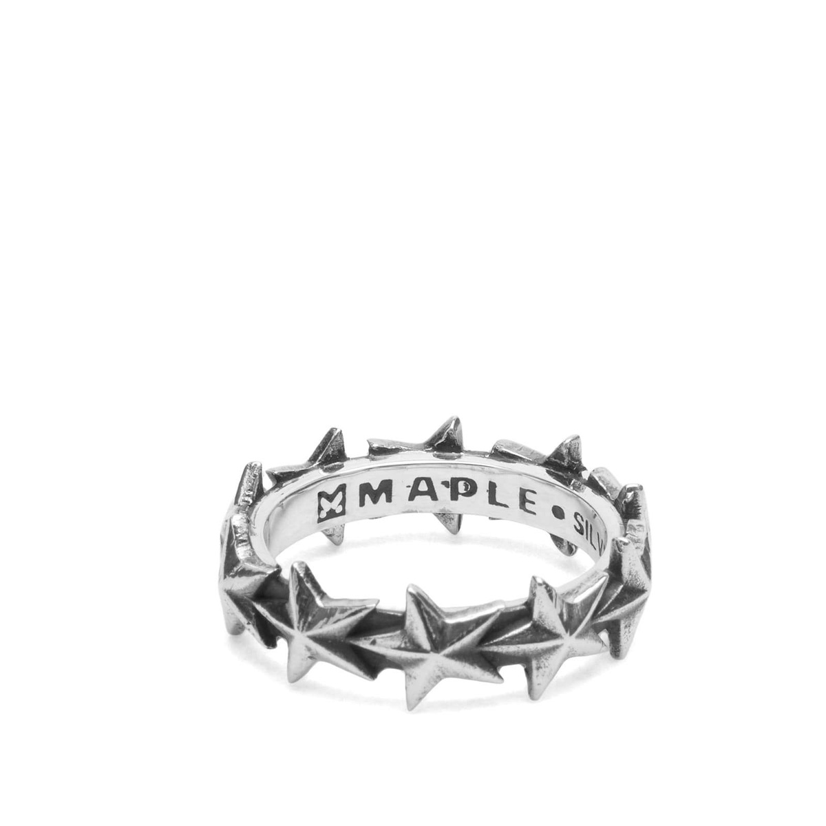 Maple Men's Star Ring - Medium in Silver