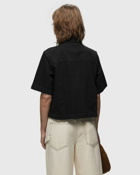 Closed Short Sleeve Denim Shirt Black - Womens - Shirts & Blouses