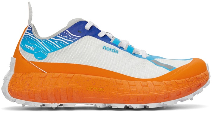 Photo: Norda Orange & Blue Ray Zahab Edition 'norda 001' Sneakers