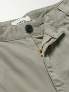 AGOLDE - Gaius Tapered Pleated Regenerative Cotton-Twill Chinos - Gray