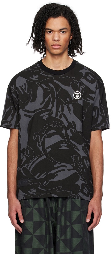 Photo: AAPE by A Bathing Ape Black Camouflage T-Shirt