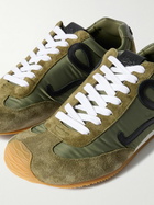 LOEWE - Ballet Runner 2.0 Logo-Appliquéd Shell, Suede and Leather Sneakers - Green
