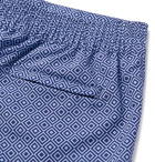 Frescobol Carioca - Classic Slim-Fit Mid-Length Printed Swim Shorts - Blue