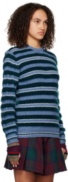 paria /FARZANEH Blue Toothpaste Sweater