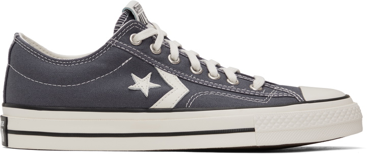 Photo: Converse Purple Star Player 76 Premium Canvas Sneakers
