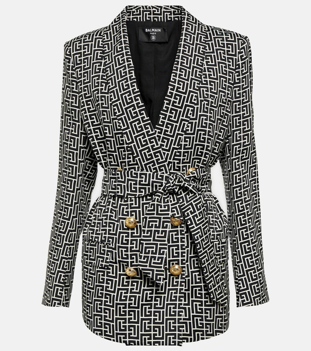 Balmain - Double-breasted monogram jacket Balmain