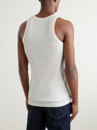 Auralee - Ribbed Organic Cotton-Jersey Tank Top - White
